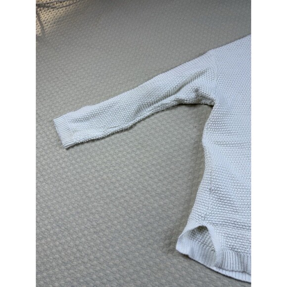 Marine Layer Womens Large White Open Knit Long Sleeves Catalina Cardigan Sweater - Picture 14 of 16